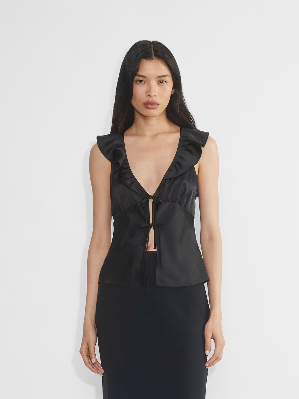 Aritzia Wilfred Tonka Satin Blouse